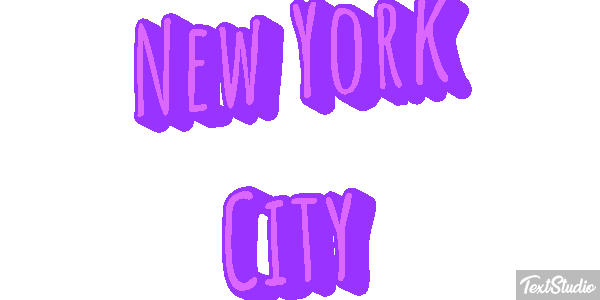 New York City Effetto testo