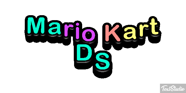 Mario Kart DS テキスト効果