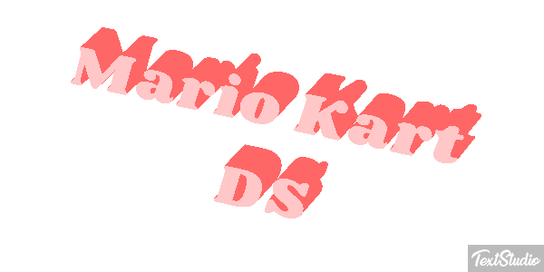 Mario Kart DS テキスト効果