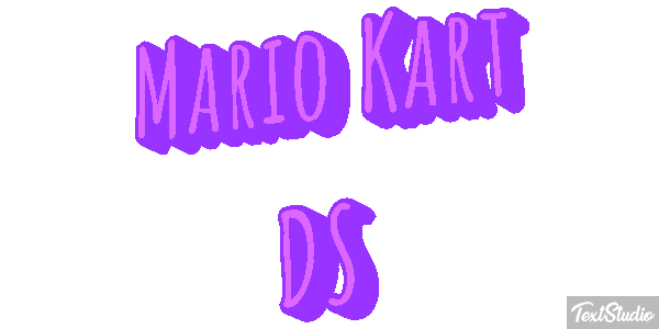 Mario Kart DS テキスト効果