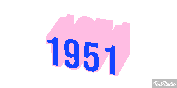 1951 Efeito do texto