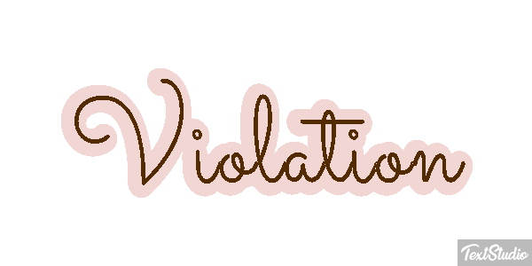 Violation Tekst effect