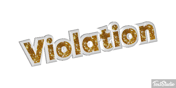 Violation Tekst effect