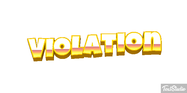 Violation Tekst effect