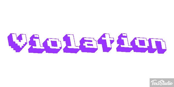 Violation Tekst effect