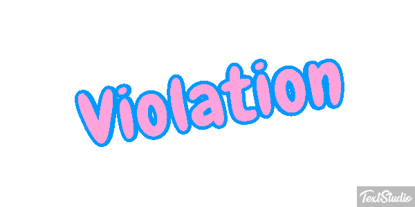 Violation Tekst effect