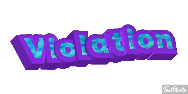 Violation Tekst effect