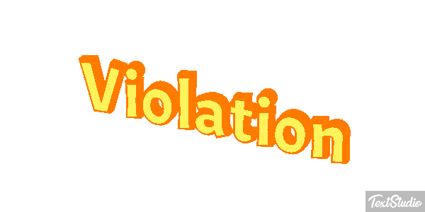 Violation Tekst effect