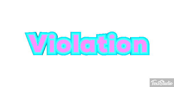 Violation Tekst effect