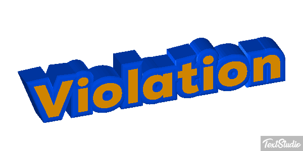 Violation Tekst effect