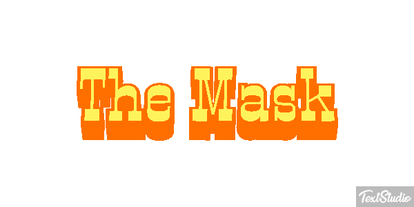The Mask Tekst effect