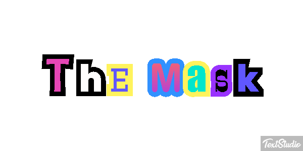 The Mask Tekst effect