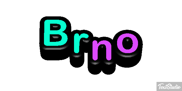 Brno Text effect