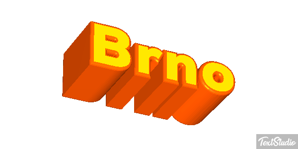 Brno Text effect