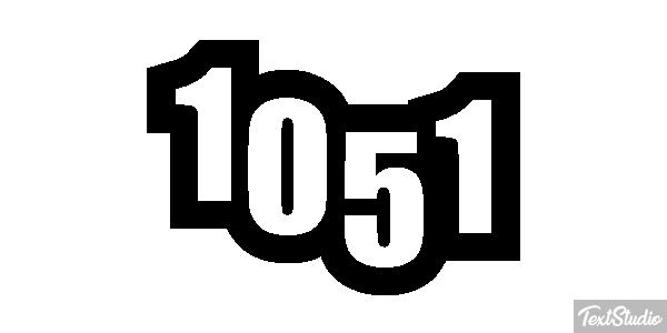 1051 Text effect