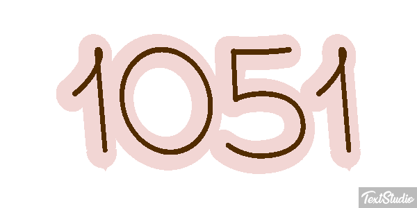 1051 Text effect