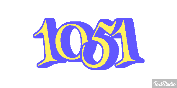 1051 Text effect