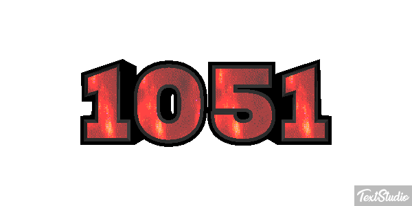 1051 Text effect