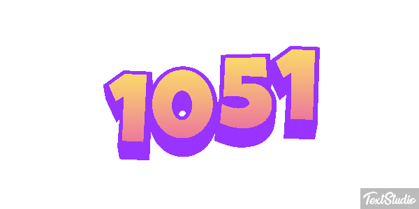 1051 Text effect