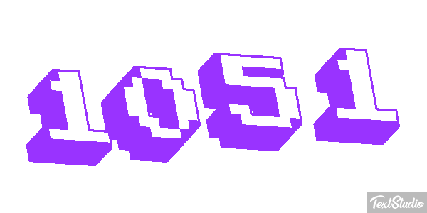 1051 Text effect