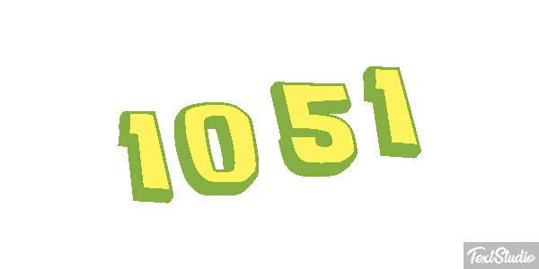 1051 Text effect