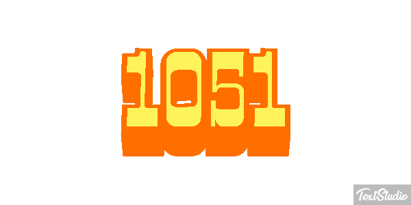 1051 Text effect