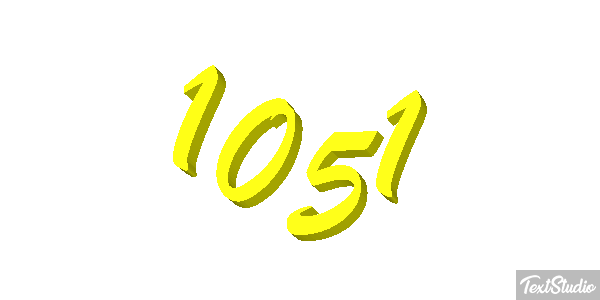 1051 Text effect