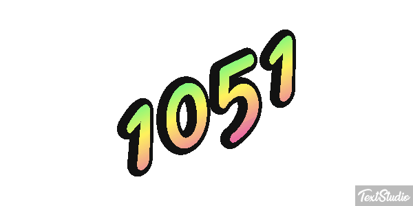 1051 Text effect