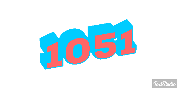 1051 Text effect