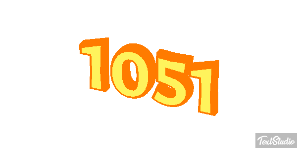 1051 Text effect