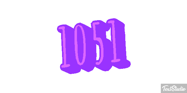 1051 Text effect