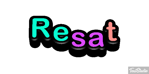 Reşat Текстовый эффект