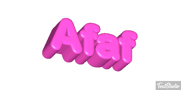 Afaf Tekst effect