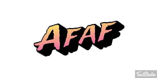 Afaf Tekst effect