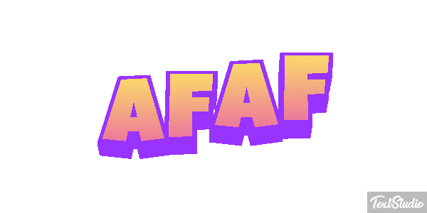 Afaf Tekst effect