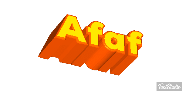 Afaf Tekst effect
