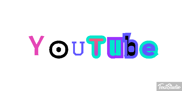 YouTube Текстовый эффект