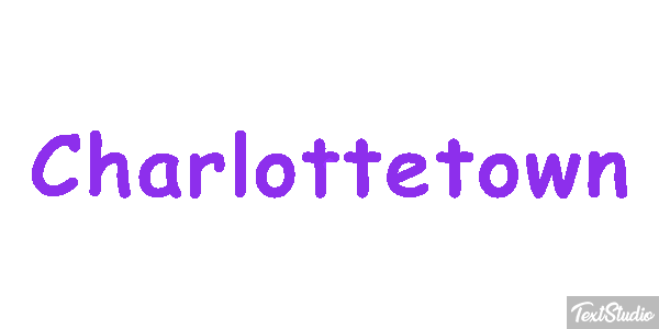 Charlottetown Texteffekt