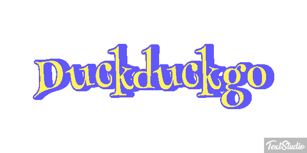 Duckduckgo Efeito do texto