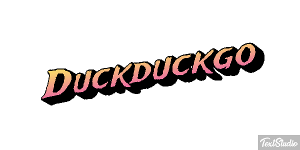 Duckduckgo Efeito do texto