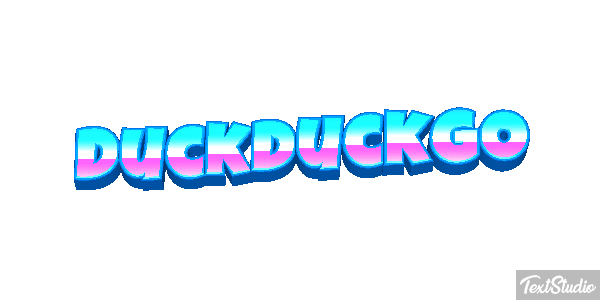 Duckduckgo Efeito do texto