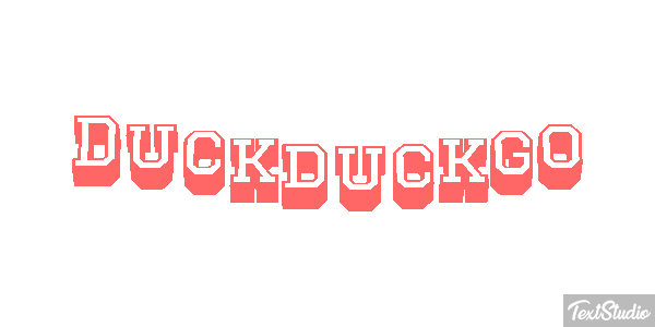 Duckduckgo Efeito do texto