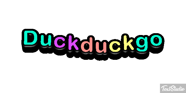 Duckduckgo Efeito do texto