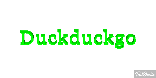 Duckduckgo Efeito do texto