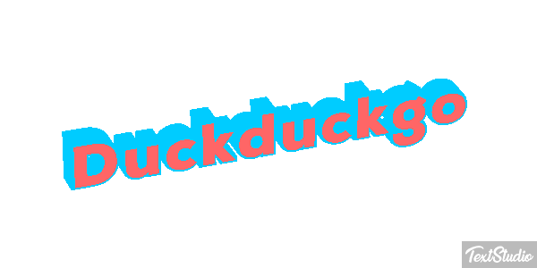 Duckduckgo Efeito do texto