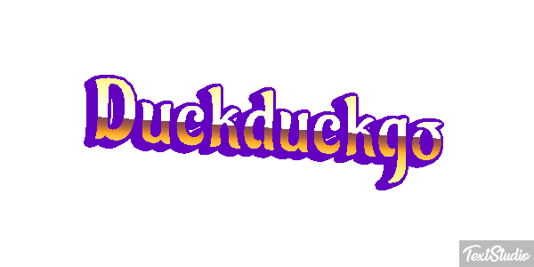 Duckduckgo Efeito do texto