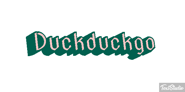 Duckduckgo Efeito do texto