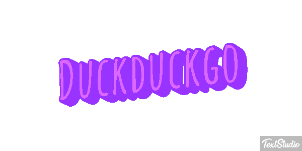 Duckduckgo Efeito do texto