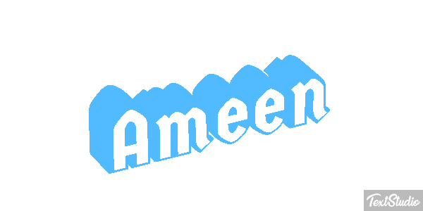 Ameen Текстовый эффект