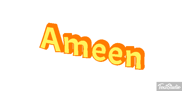 Ameen Текстовый эффект